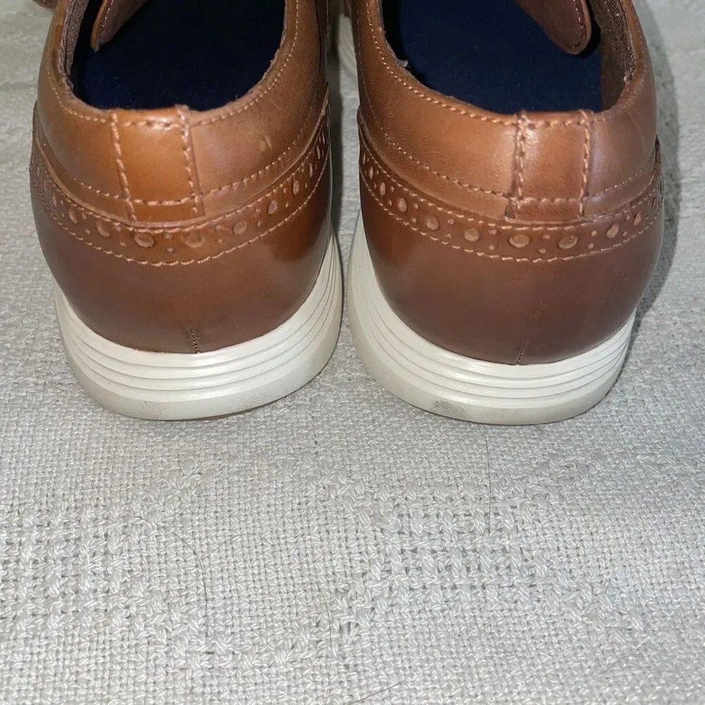 Cole Haan Grand O’s Men’s Casual Wingtips Size 13 M Brown Leather Athleisure